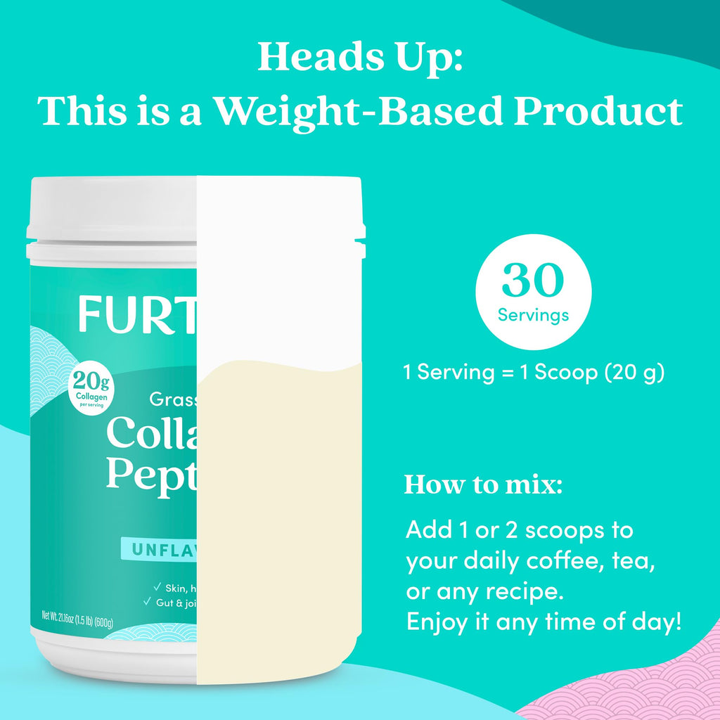 Unflavored Grass-Fed Collagen Peptides Powder 21.16 Oz K53802