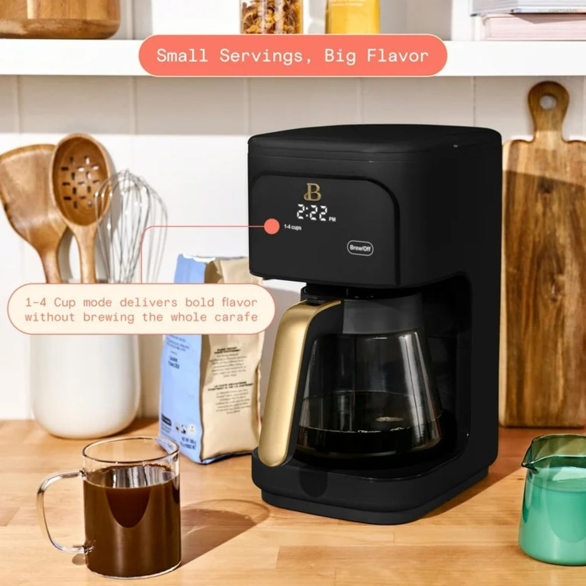 Programmable 12-Cup Drip Coffee Machine with Glass Carafe L2647