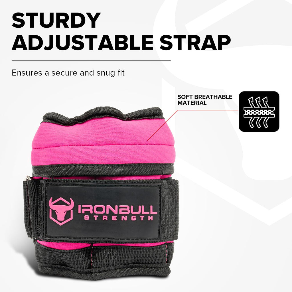 Adjustable Ankle Weights 10lbs/Pair with Straps S632706