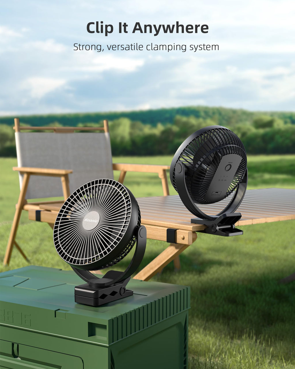 8" Black Clip on Fan L831630
