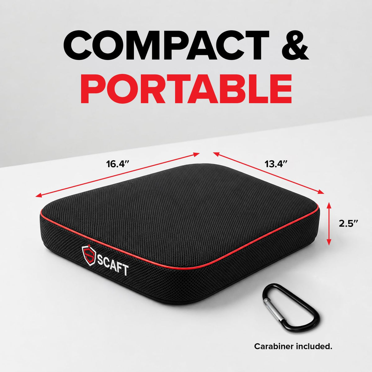 2.5" Thick Foam Stadium Seat Cushion, 2-Pack G79970