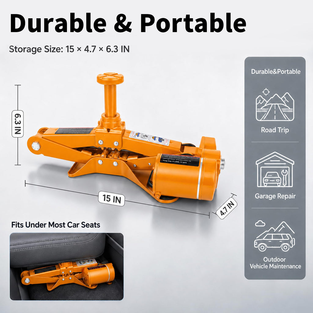 3 Ton 12V Electric Scissor Car Jack F845