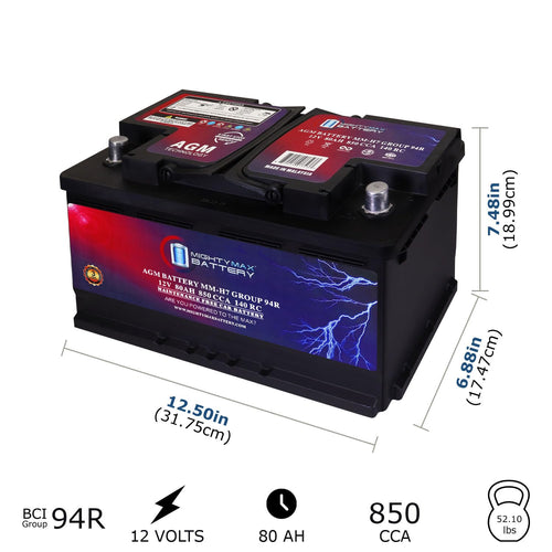12V 80AH 850 CCA Replacement Battery Y775231