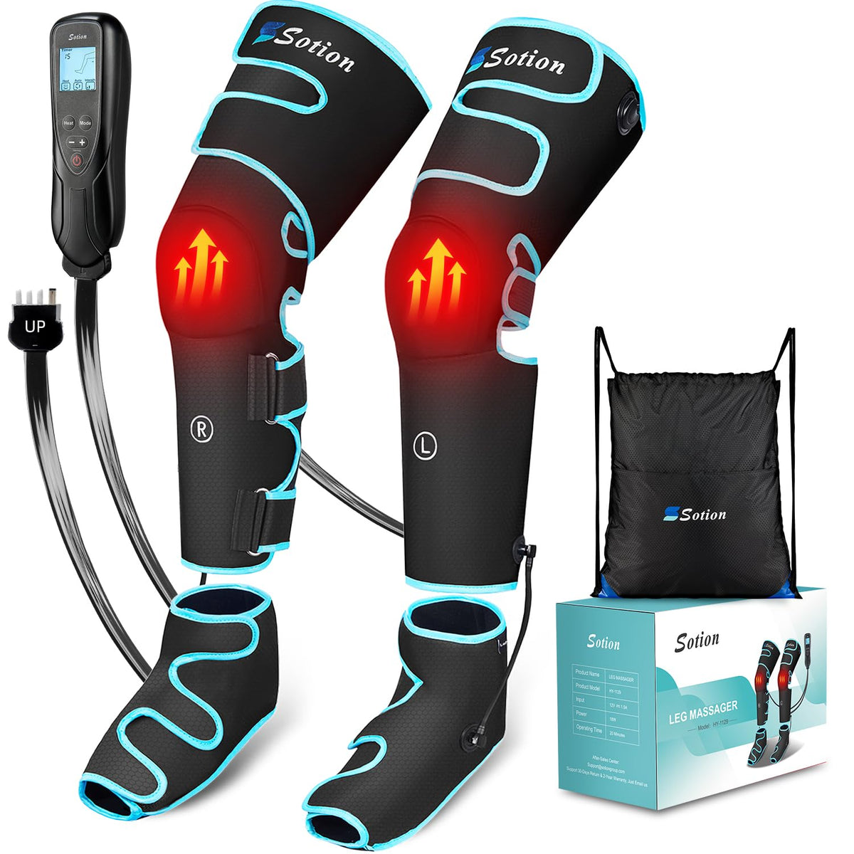 Leg Massager with Heat and Compression X8134
