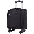 Black 14.5-Inch Spinner Underseat Carry On Luggage P8126