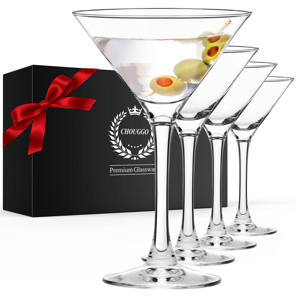 Hand Blown Crystal Martini Glasses Set of 4 L1018