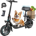 Electric Scooter with Seat & Basket U4788