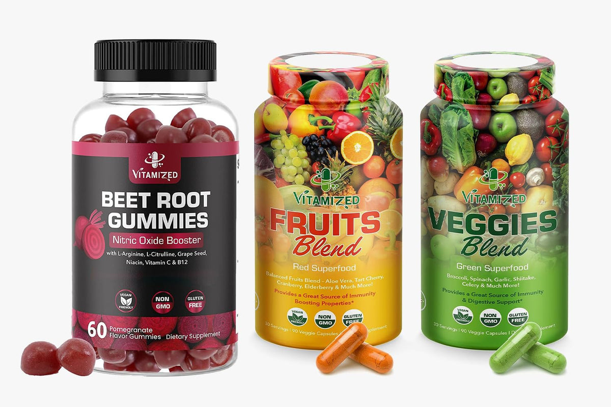 Beet Root Gummies & Fruits/Veggies Supplement N6095
