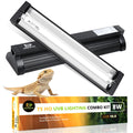 8W 10.0 UVB Reptile Light Fixture Combo Kit with Terrarium Hood H738271