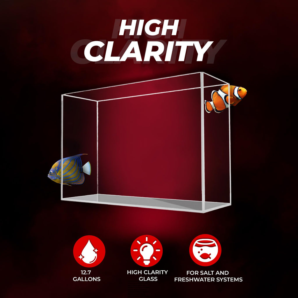 Tall Glass Aquarium 12.7 Gal N218