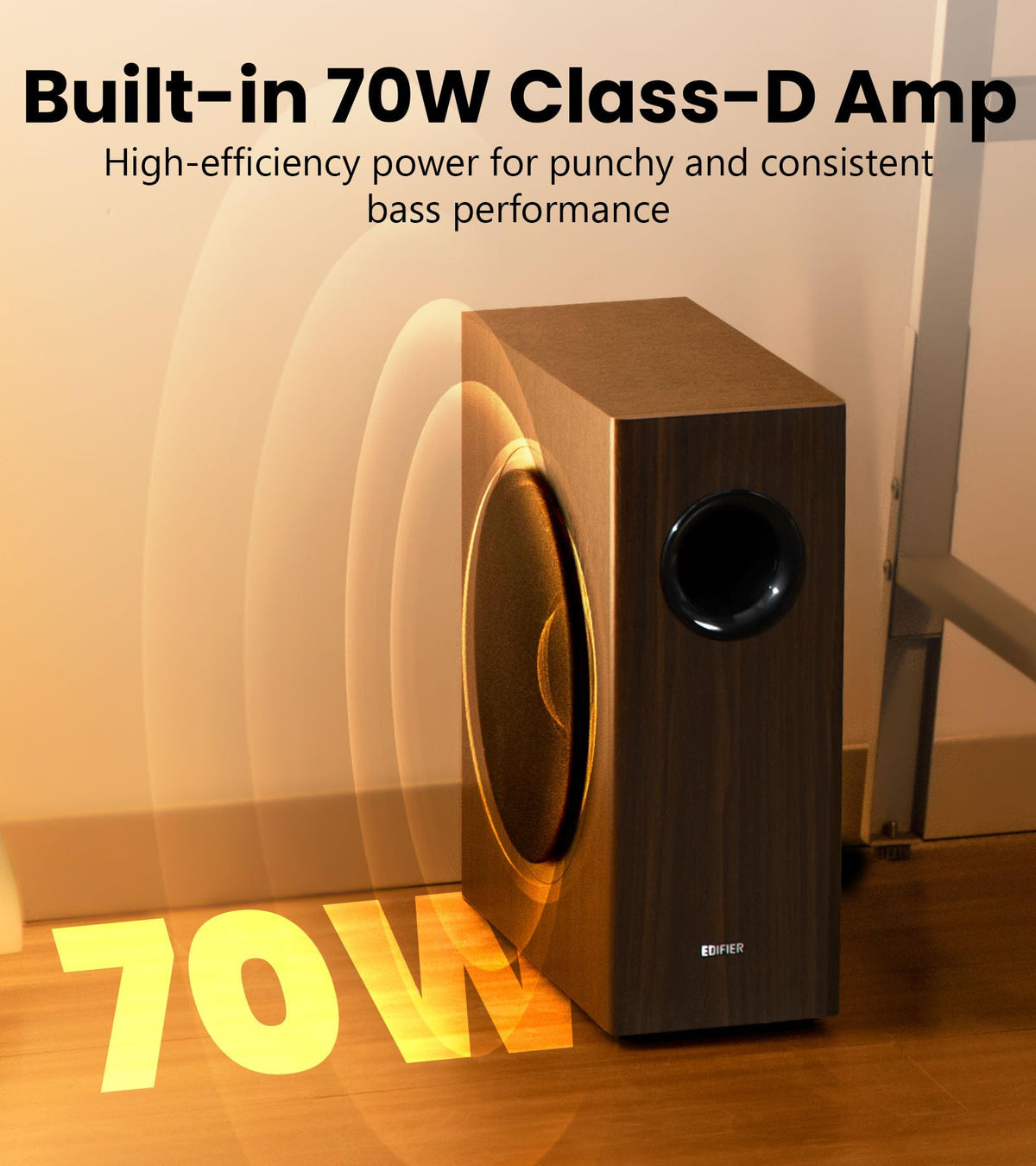 Black Powered Subwoofer Z35226