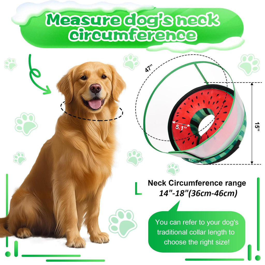 Inflatable Dog Cone Collar with Detachable Shield S8881