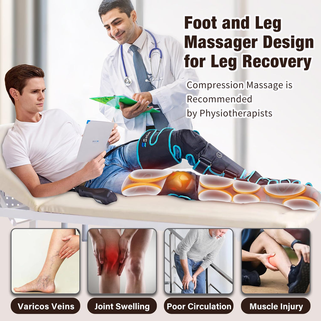 Leg Massager with Heat and Compression X8134
