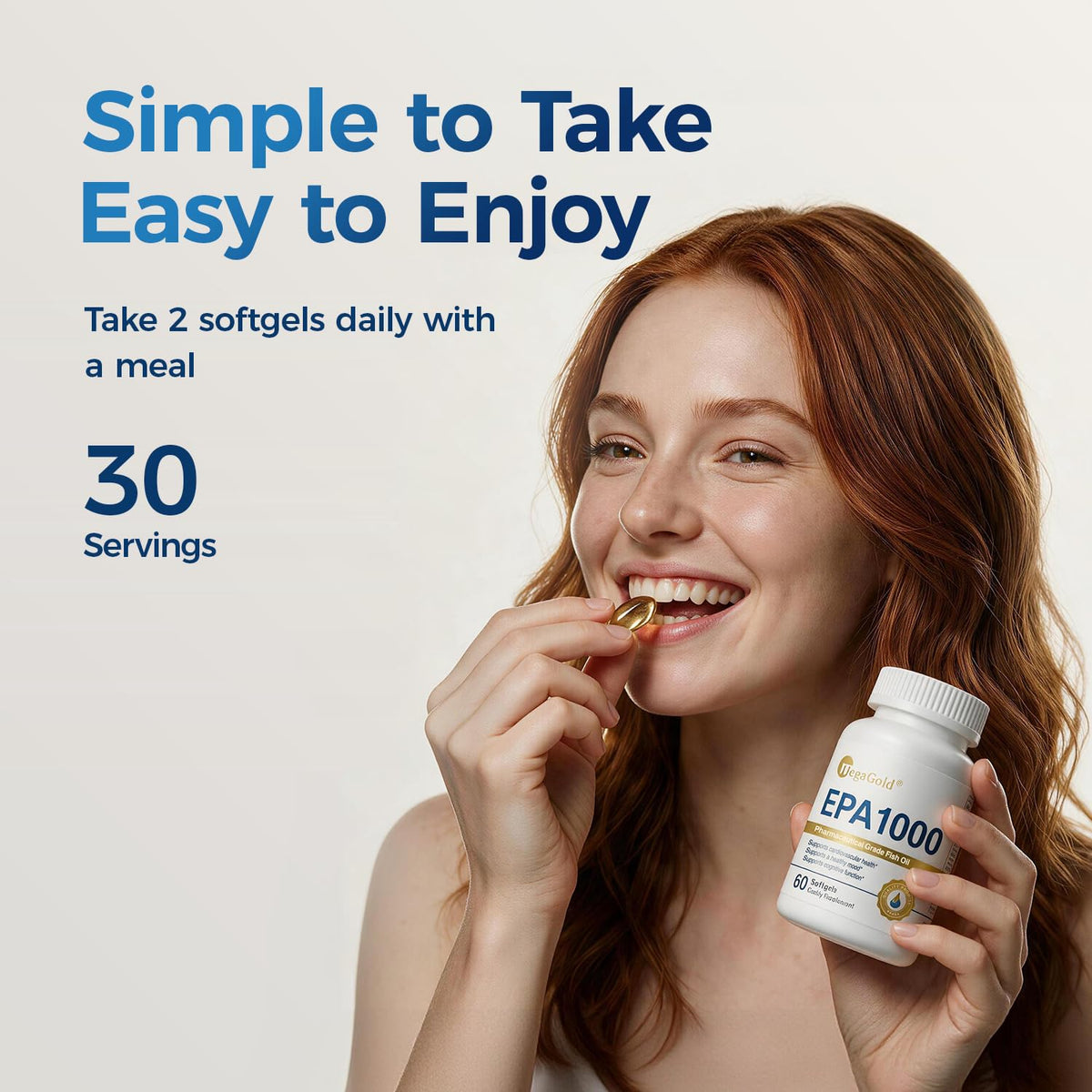 Omega 3 Fish Oil 1000mg Mini Softgels 60 Count S26375
