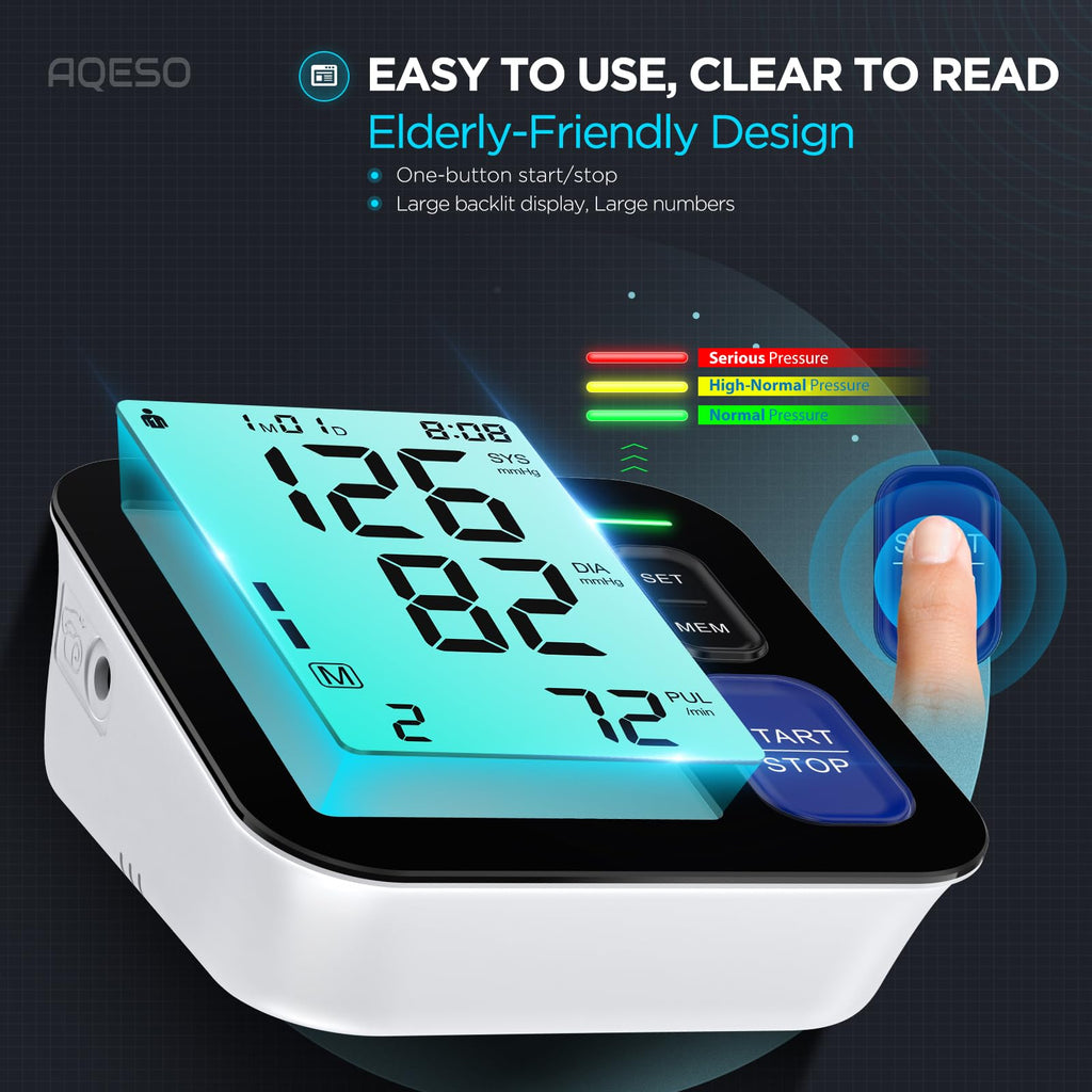 Automatic Digital Blood Pressure Machine with 2 Size Cuffs U4354