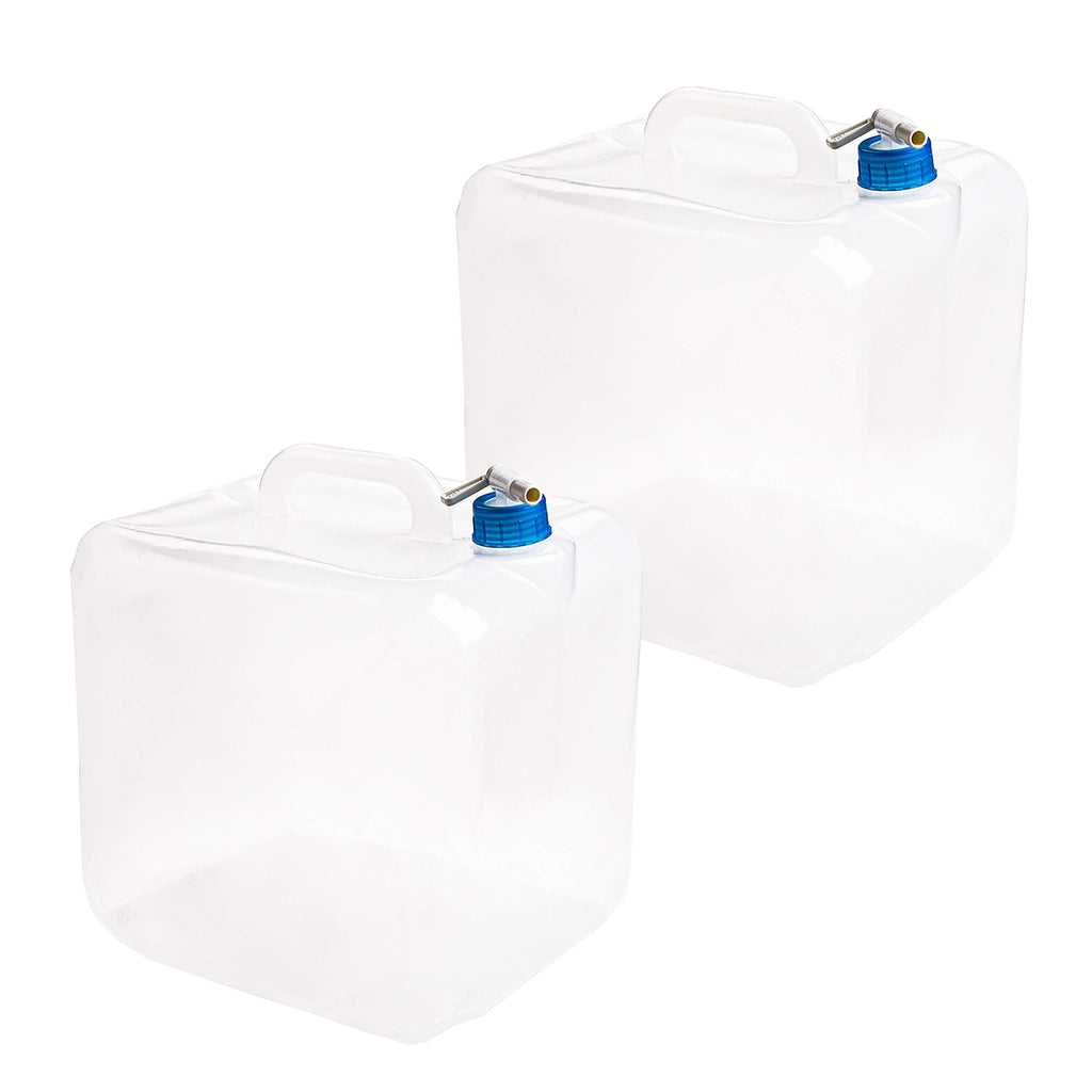 2 Pack 5.3 Gallon Collapsible Water Container with Spigot H596