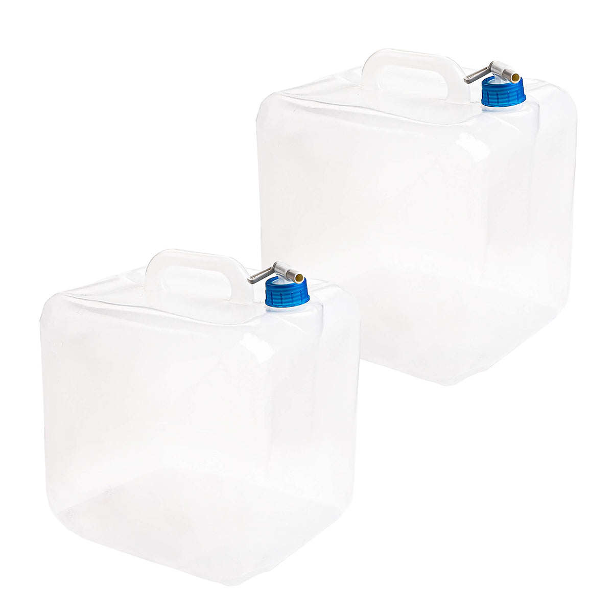 2 Pack 5.3 Gallon Collapsible Water Container with Spigot H596