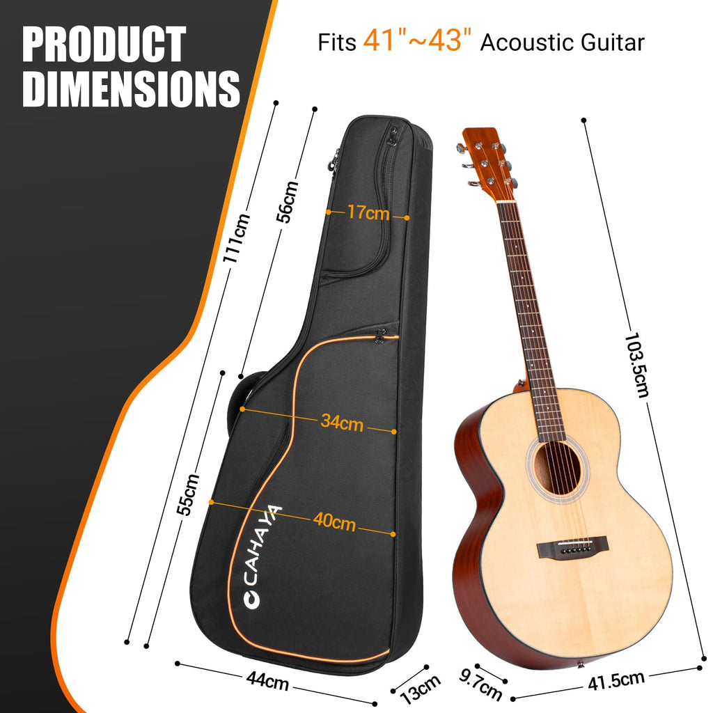 42 43 44In 0.5In Thick Padding Acoustic Guitar Bag R589188