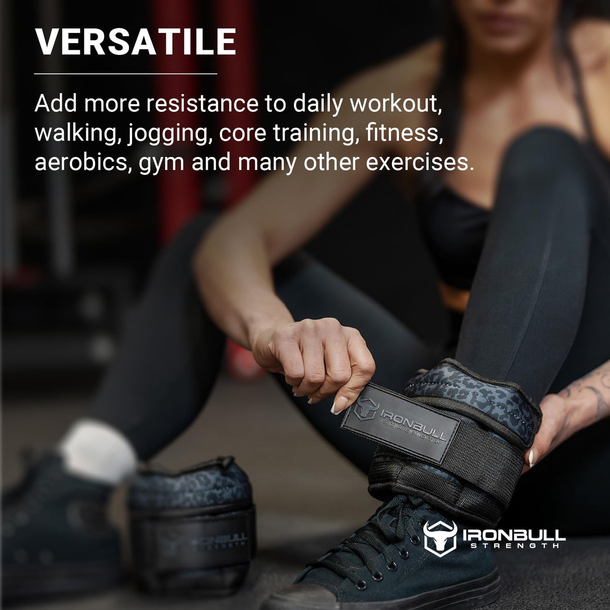 Adjustable Ankle Weights 10lbs/Pair with Straps S632706
