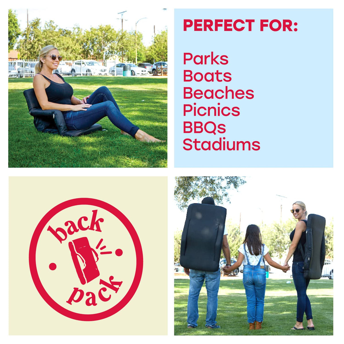Portable Heated Stadium Seat for Bleachers A8144
