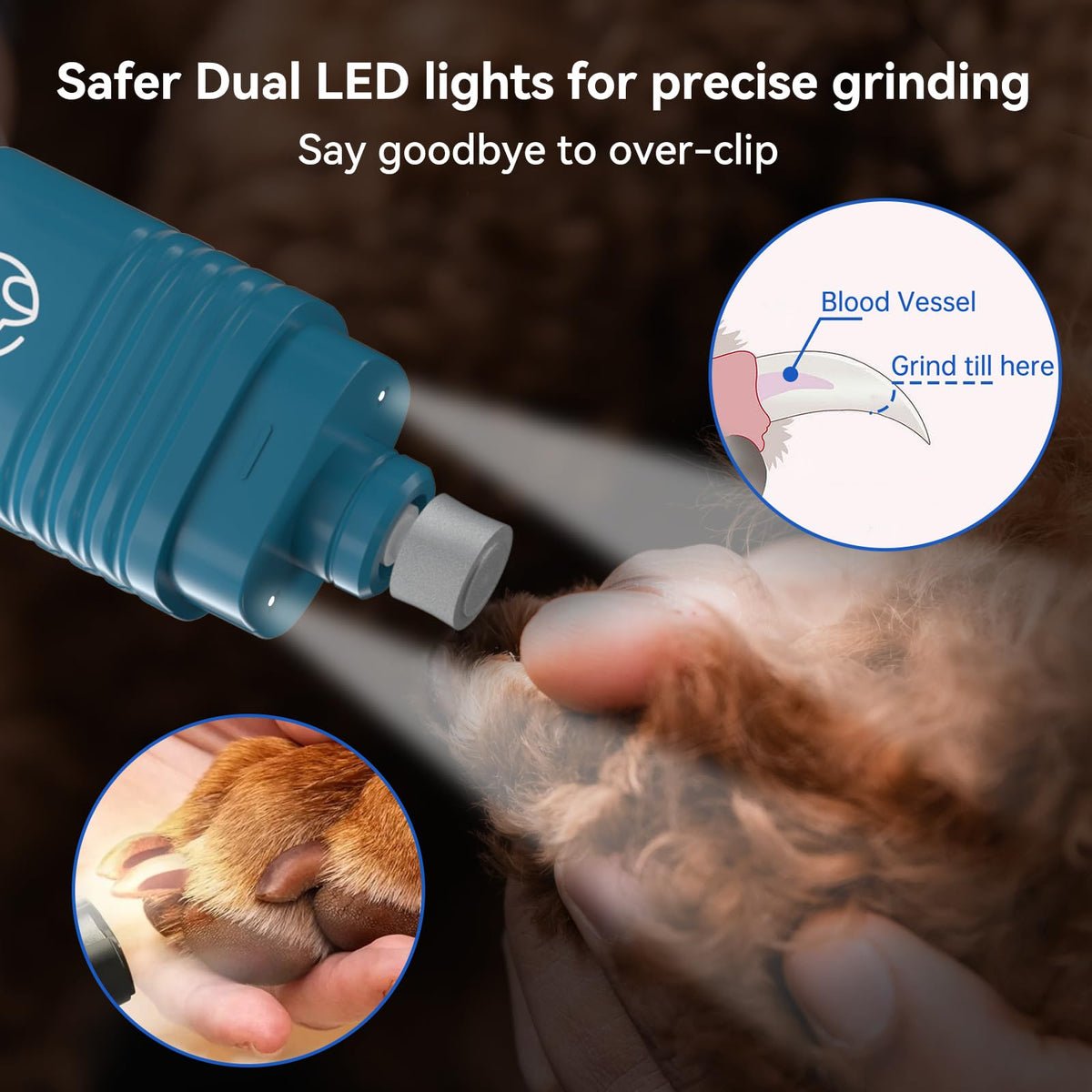 Dog Nail Grinder with LCD Display Y5067