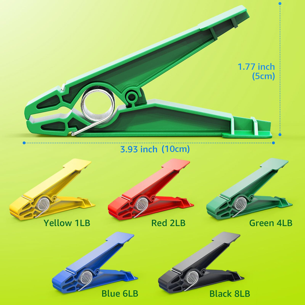 Finger Exerciser Set 5 Resistance Clips K3528