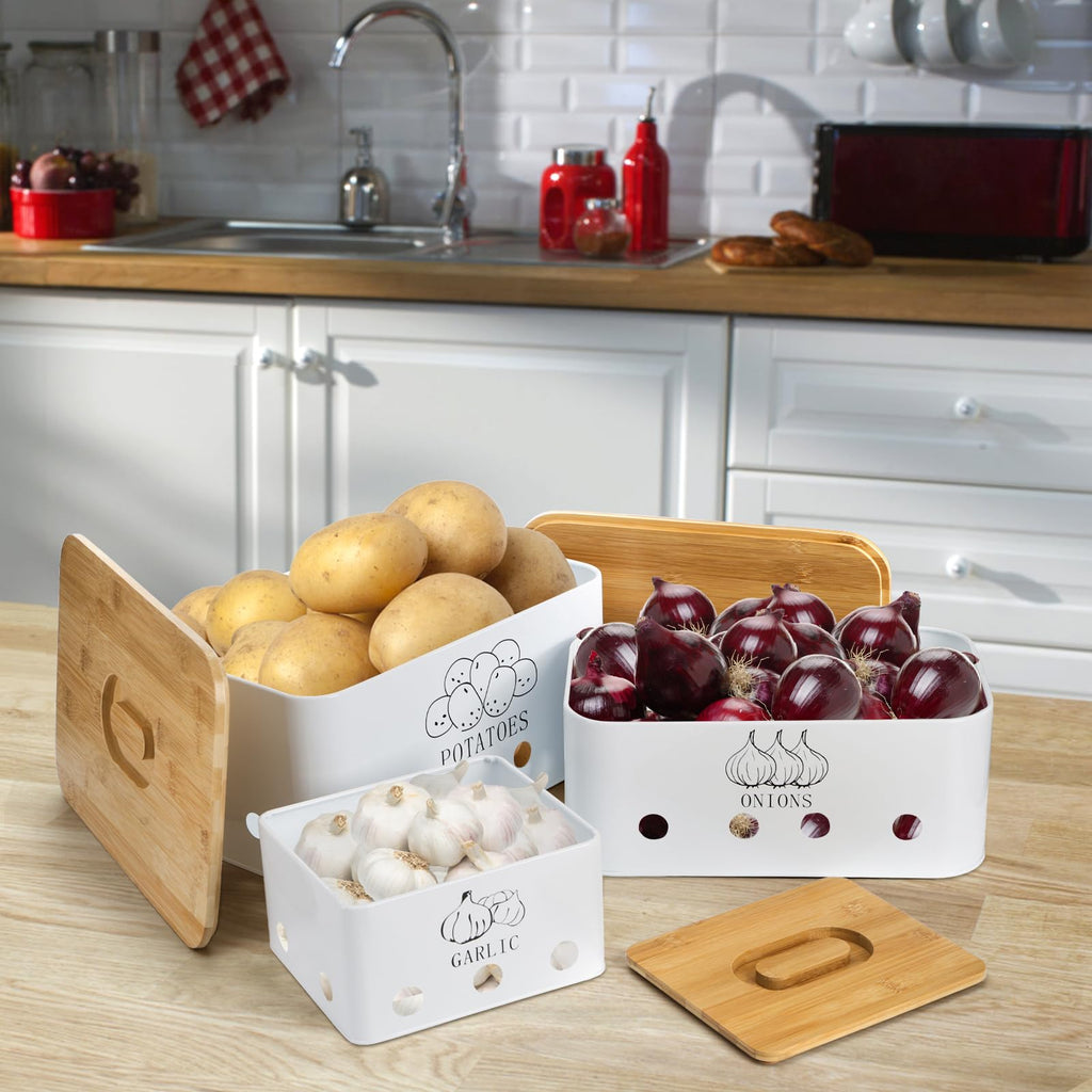 3 Pack Potato Onion Garlic Storage Set U81107