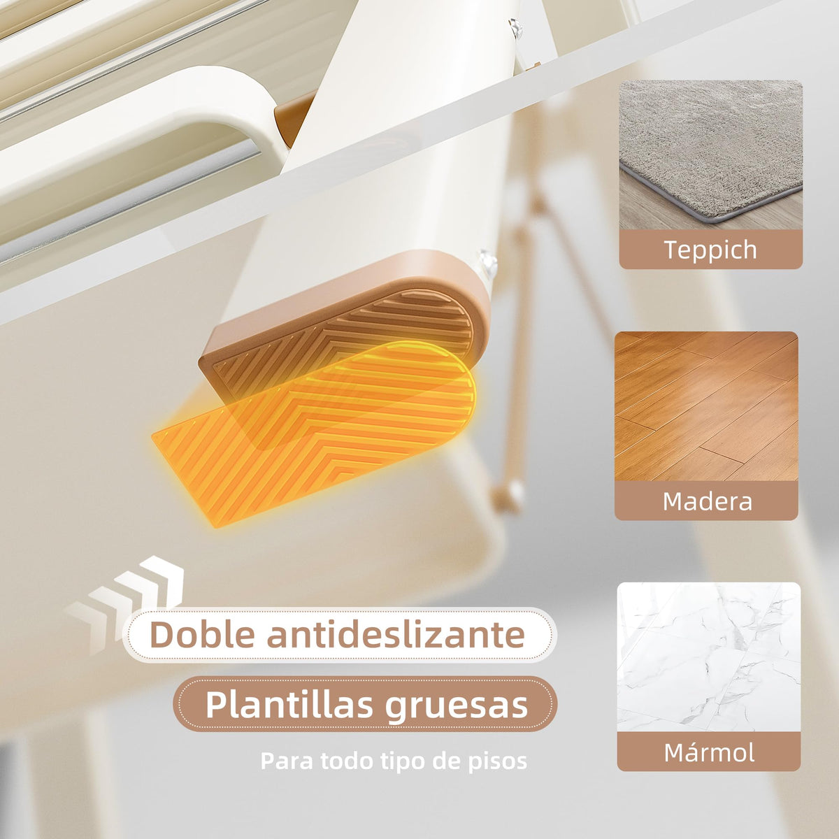 Foldable 3 Step Ladder with Anti-Slip Pedal C35579