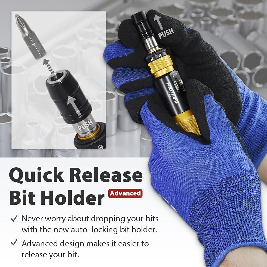 Certified Torque Limiting Screwdriver, 5-60 cNm, 1/4" Hex J8847
