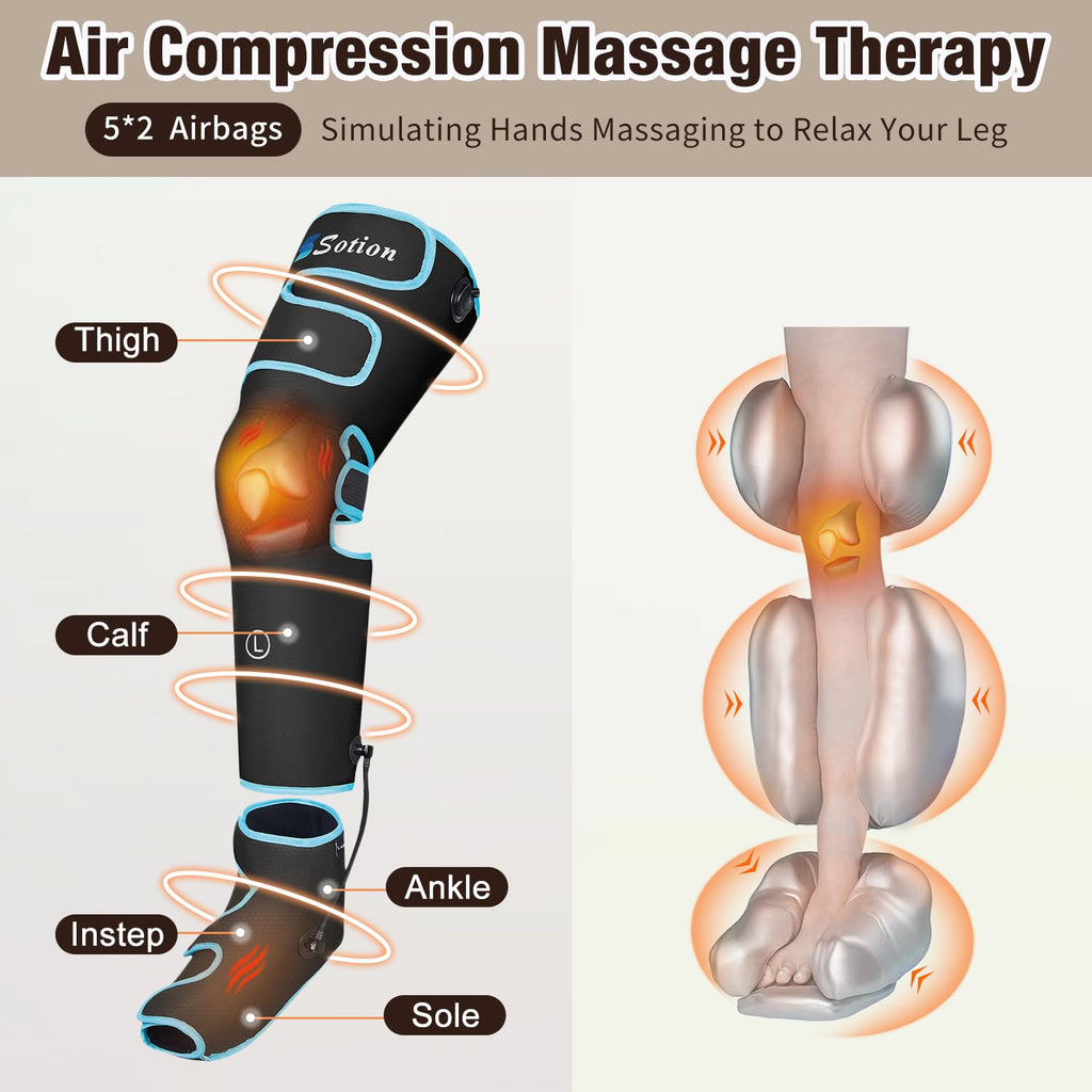 Leg Massager with Heat and Compression X8134