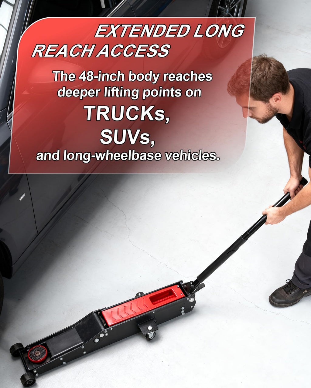 3 Ton Low Profile Floor Jack with Foot Pedal B235053