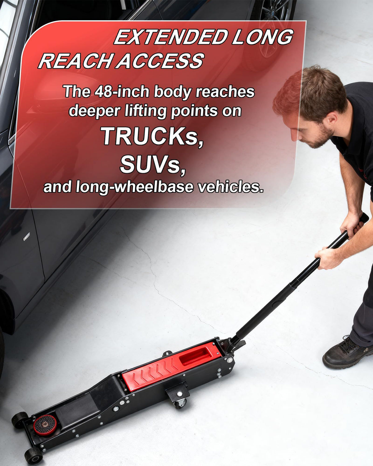 3 Ton Low Profile Floor Jack with Foot Pedal B235053