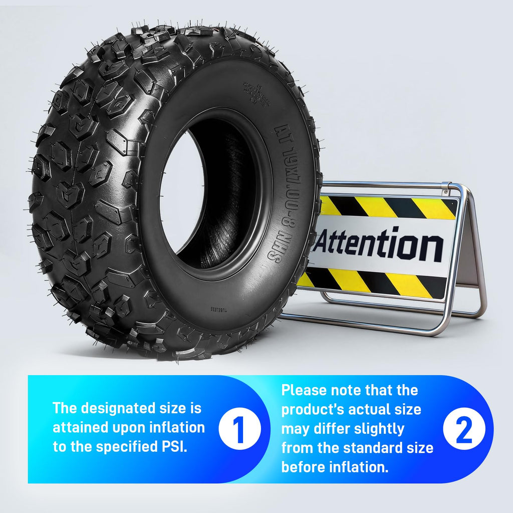 Set of 4 ATV/UTV Tires 19x7-8 R418937