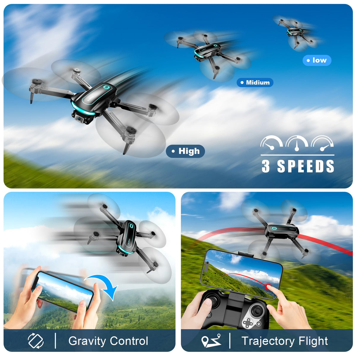 1080P HD Foldable Drone N755