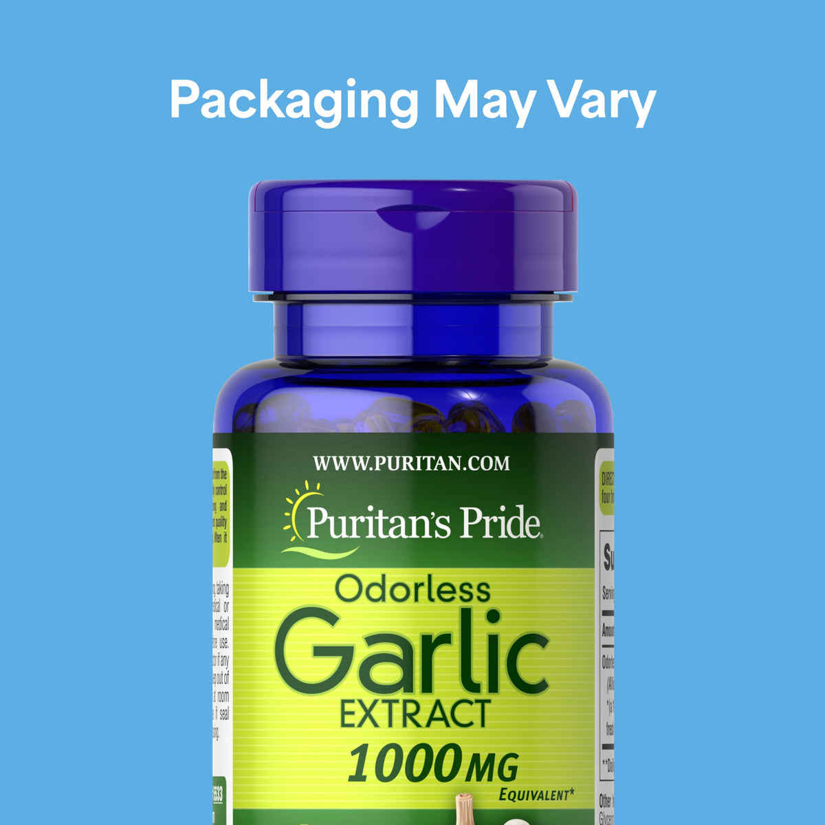 Odorless Garlic 10mg 250 Softgels W292