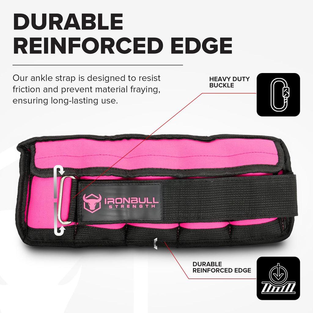 Adjustable Ankle Weights 10lbs/Pair with Straps S632706