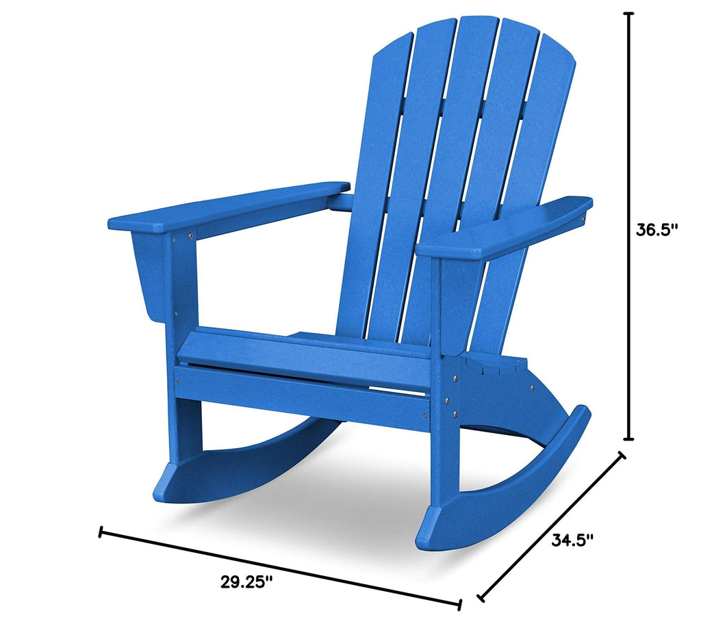 Pacific Blue Adirondack Rocking Chair Y38417