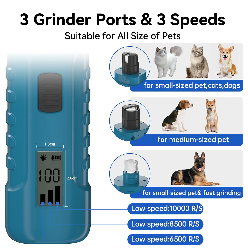 Dog Nail Grinder with LCD Display Y5067