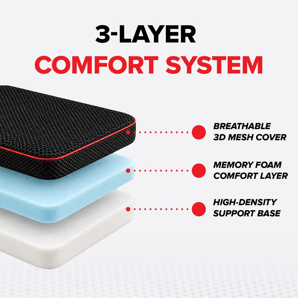 2.5" Thick Foam Stadium Seat Cushion, 2-Pack G79970