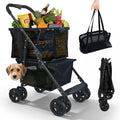 2-in-1 Folding Shopping Cart & Pet Stroller H748180