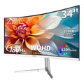 White 34'' Curved Ultrawide Gaming Monitor Y311704