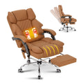 Heated Reclining Office Chair with Footrest Q109
