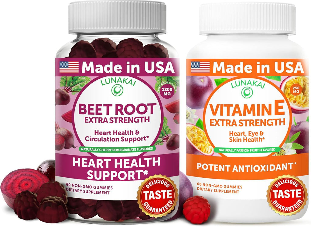 Beet Root Vitamin E C Gummies D158