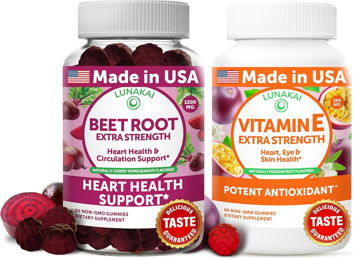 Beet Root Vitamin E C Gummies D158