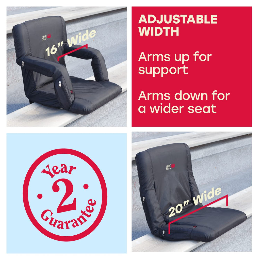 Portable Heated Stadium Seat for Bleachers A8144