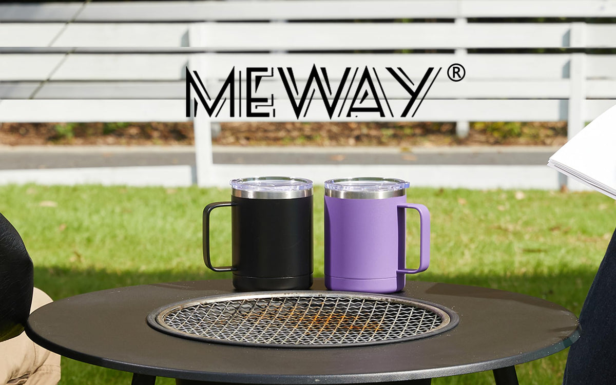 12 oz Stainless Steel Insulated Coffee Mug Set of 2 Q518
