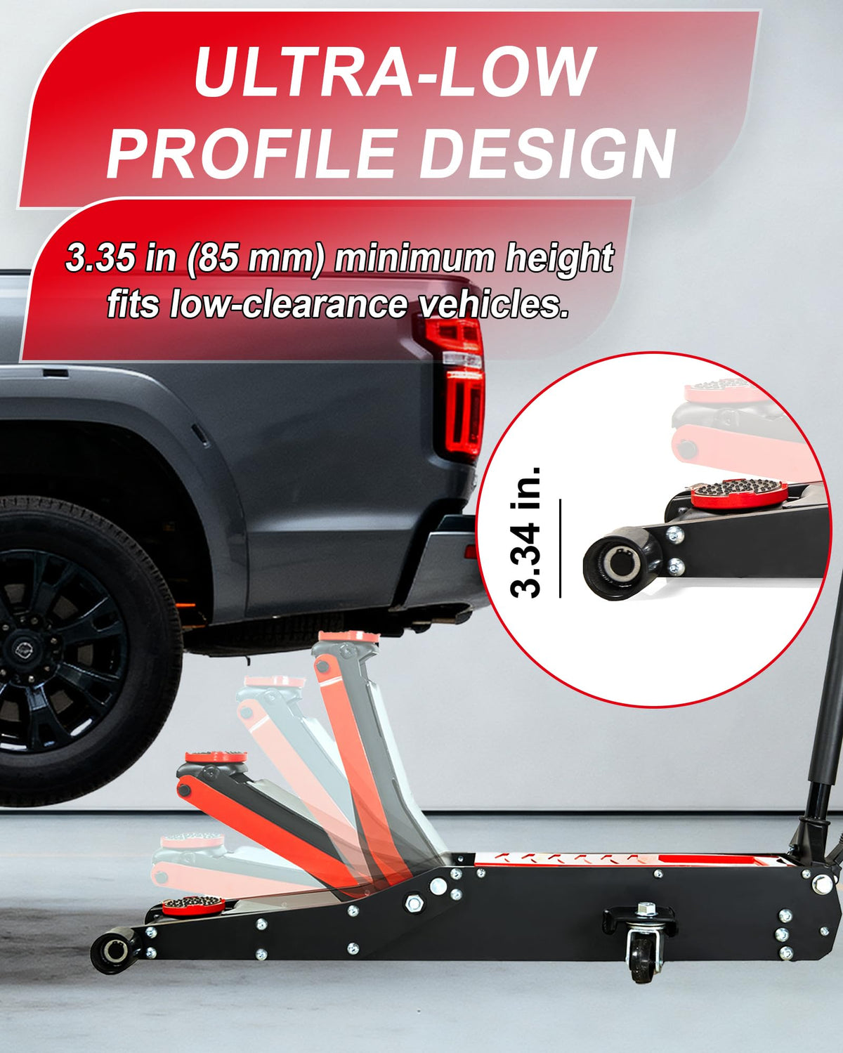 3 Ton Low Profile Floor Jack with Foot Pedal B235053