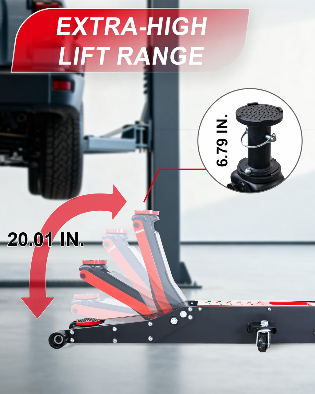 3 Ton Low Profile Floor Jack with Foot Pedal B235053