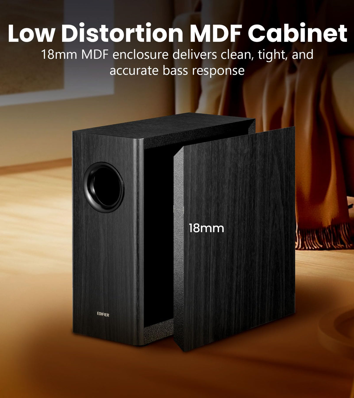 Black Powered Subwoofer Z35226