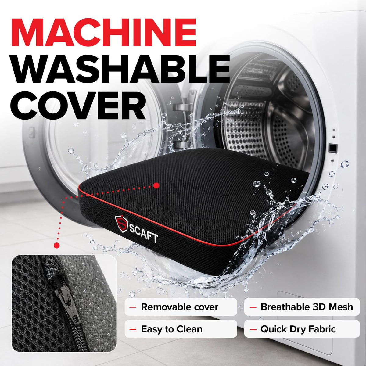 2.5" Thick Foam Stadium Seat Cushion, 2-Pack G79970